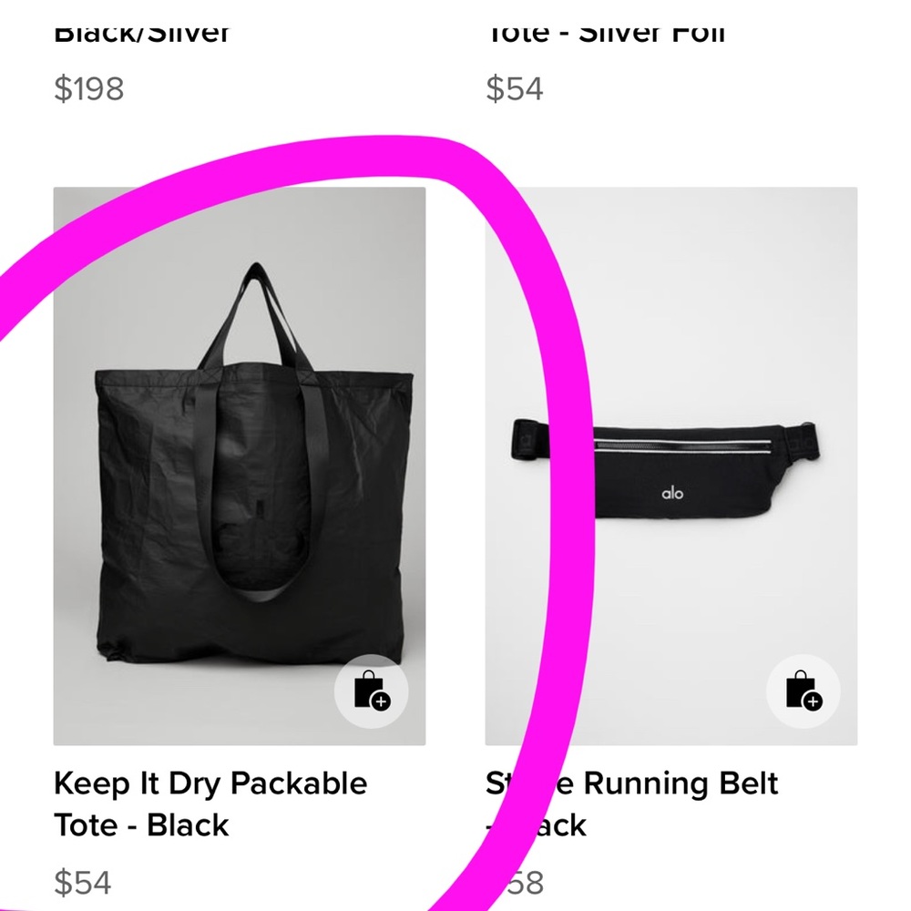 NWT AloYoga tote bag